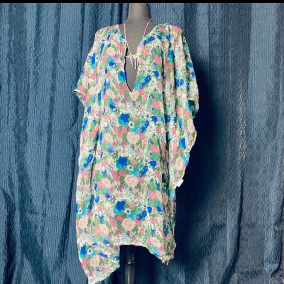 Shato Floral Sheer Bikini Cover Up - Picture 1 of 8